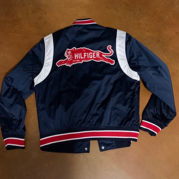 Tommy Hilfiger Jackets & Blazers - Tommy Hilfiger Navy, Red & White Varsity Bomber Jacket NWOT
